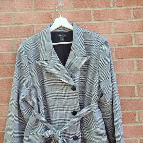 Halogen Belted Fitted Blazer Glen Plaid size 22 - Picture 3 of 7